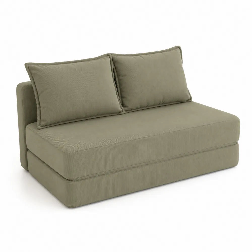 Sof¨¢ cama de poli¨¦ster color Verde 190x90x80