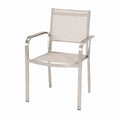 Silla de acero inoxidable y textileno