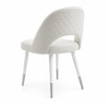 Silla de Cuero Sint¨¦tico Blanco con Patas