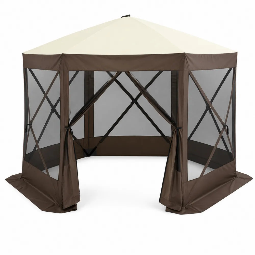 Pabell¨®n Hexagonal de Jard¨ªn de Tela y