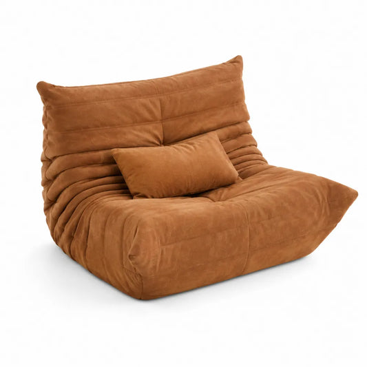 Sof¨¢ de tela marr¨®n
