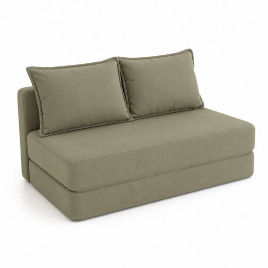 Sof¨¢ cama de poli¨¦ster color Verde 190x90x80